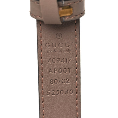 Gucci Calfskin Double G 20mm Belt 80 32 Porcelain Rose 4 of 6