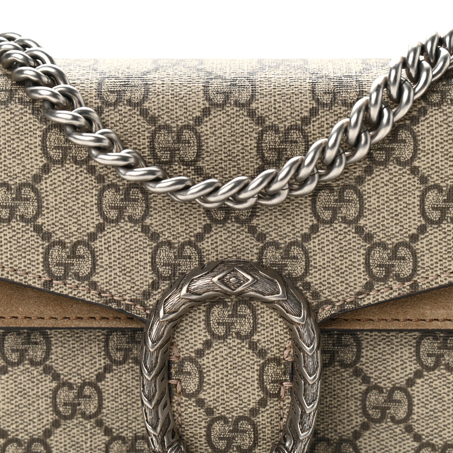 GG Supreme Monogram Mini Dionysus Shoulder Bag Taupe