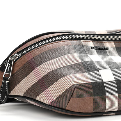 Burberry E-canvas Check Bum Bag Dark Birch Brown 8 of 9