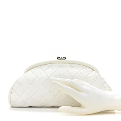 Chanel Caviar Quilted Timeless Clutch White 2 of 12