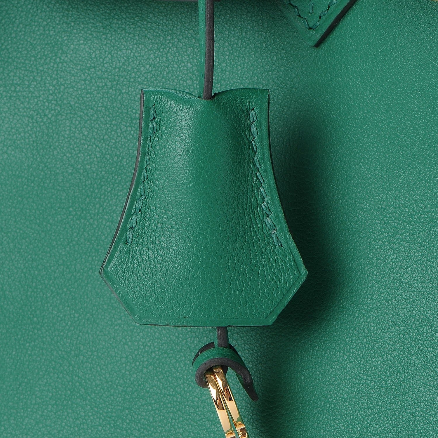 Hermes Swift Birkin 25 Vert Vertigo 8 of 30