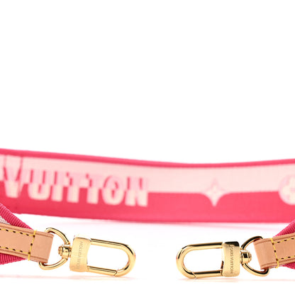Louis Vuitton Jacquard Neverfull BB Shoulder Strap Pink Peony 3 of 3