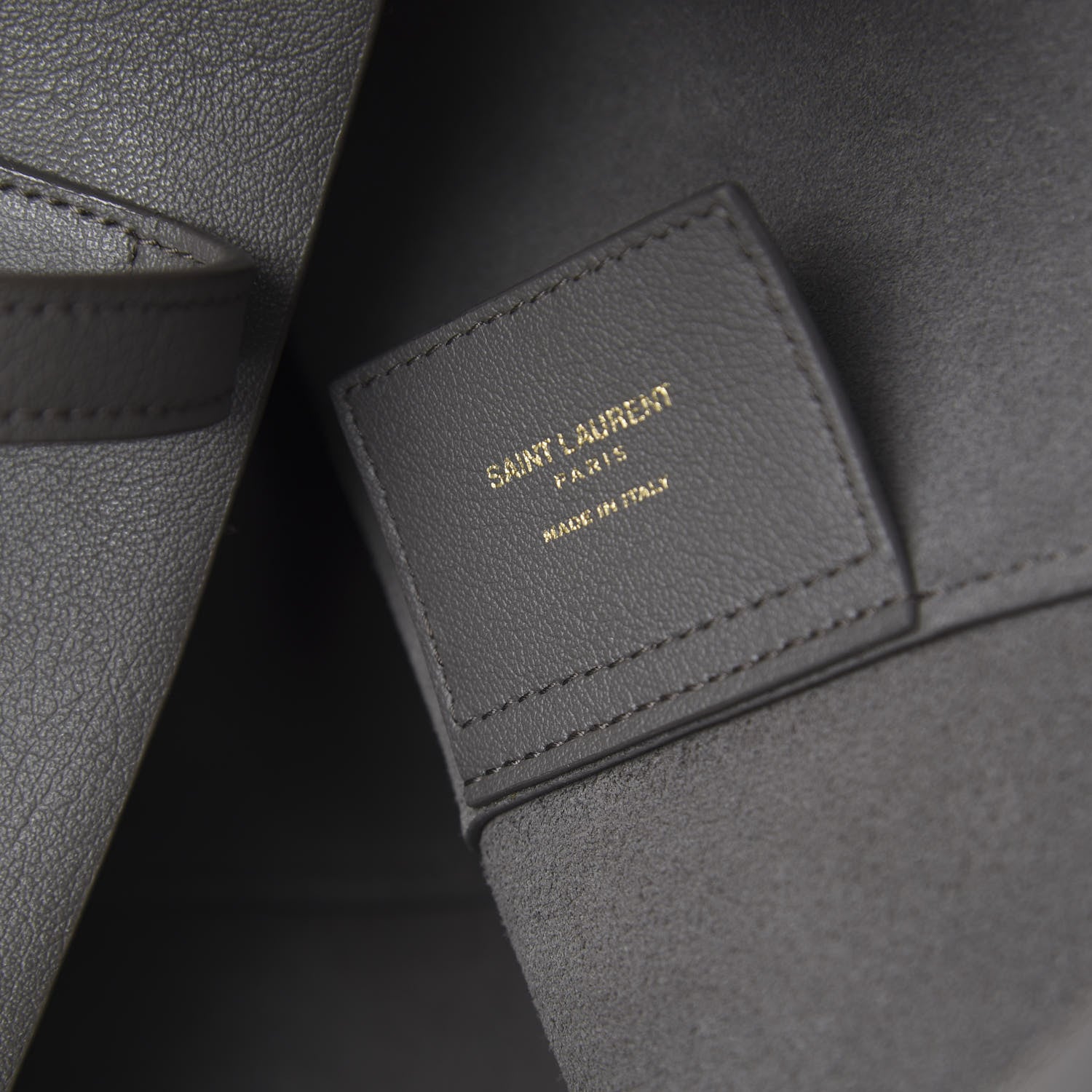 Saint Laurent Calfskin Large Shopping Tote Fog 7 of 11