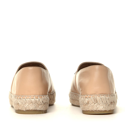 Chanel Lambskin CC Espadrilles 38 Beige Black 10 of 12