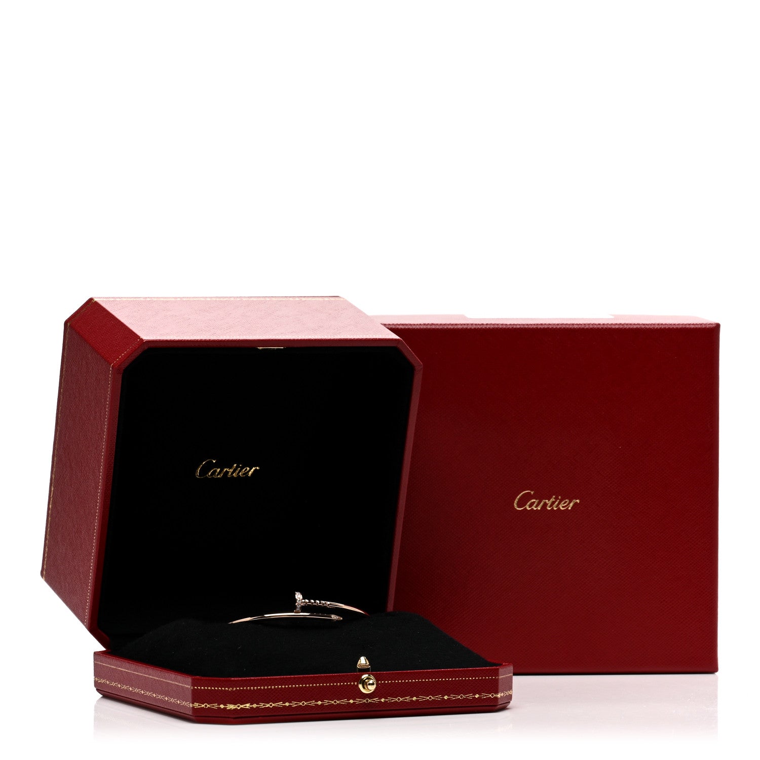 Cartier 18K Pink Gold Diamond Small Juste Un Clou Bracelet 16 4 of 4