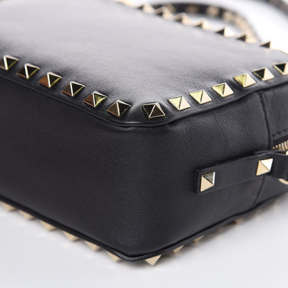 Valentino Garavani Calfskin Rockstud Camera Crossbody Bag Black 8 of 11