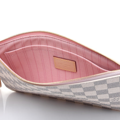 Louis Vuitton Damier Azur Neverfull MM GM Pochette Rose Ballerine 11 of 14