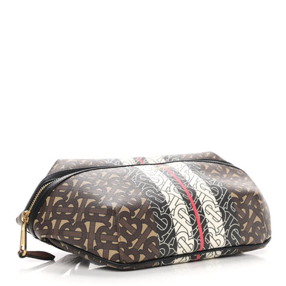 Burberry E-Canvas Monogram Stripe Medium Sonny Bum Bag Bridle Brown 4 of 9