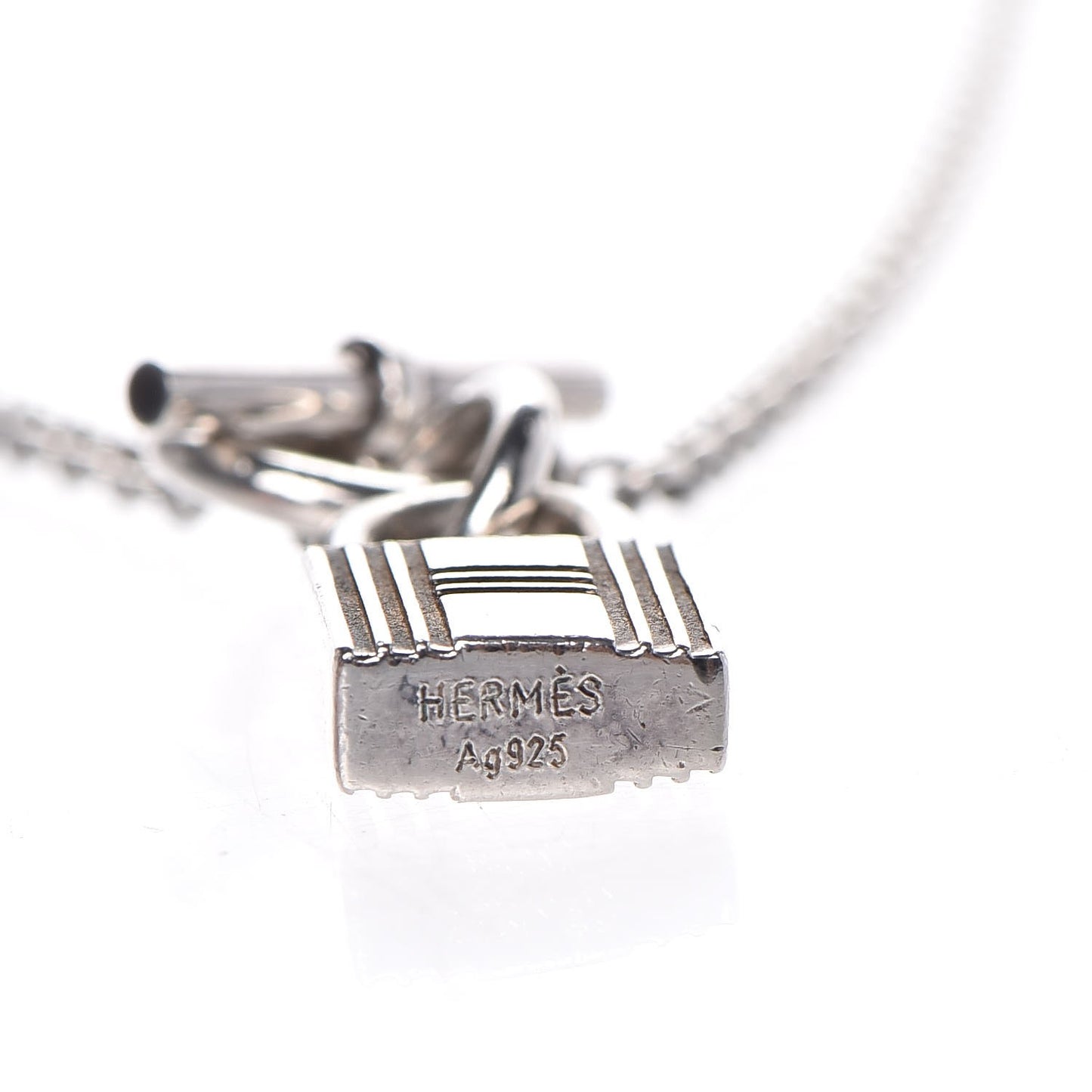 Sterling Silver Cadenas Kelly Lock Pendant Necklace