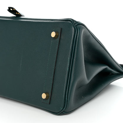 Hermes Epsom Birkin 30 Vert Cypress 10 of 20