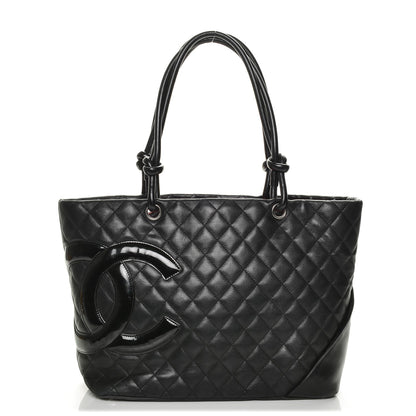Chanel Calfskin Quilted Large Cambon Tote Black 1 of 7