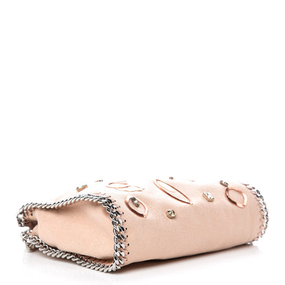 Stella McCartney Shaggy Deer Crystal Embellished Mini Falabella Tote Powder 5 of 10