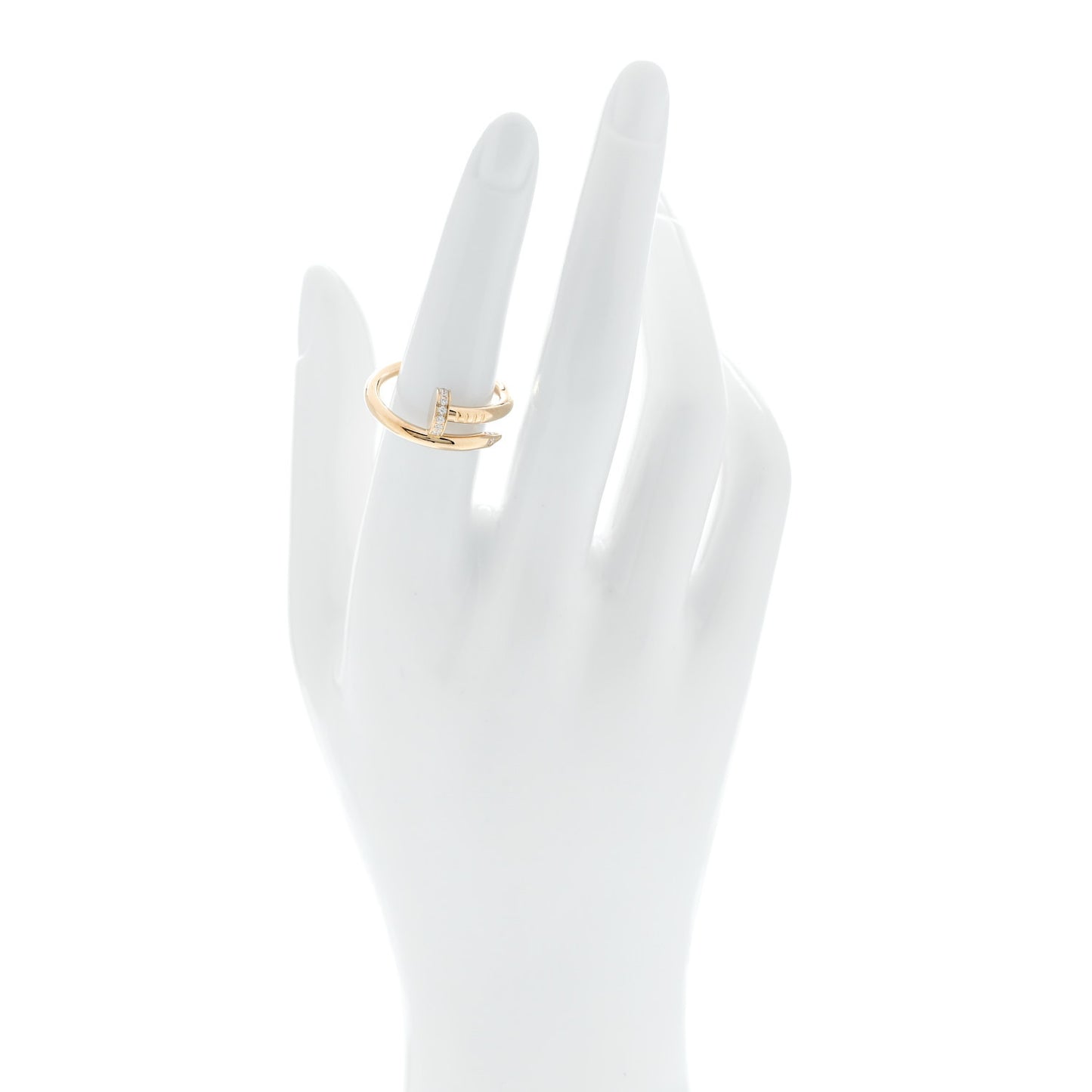 18K Yellow Gold Diamond Juste Un Clou Ring 55 7.25