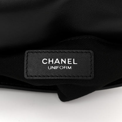 Chanel Calfskin Quilted CC Uniform Flap Belt Bag Black 6 of 11