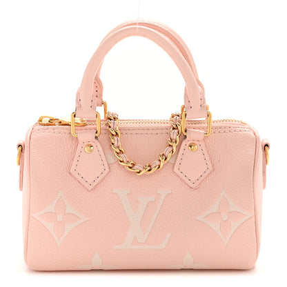 Louis Vuitton Empreinte Monogram Giant Nano Speedy Pink Creme 7 of 11