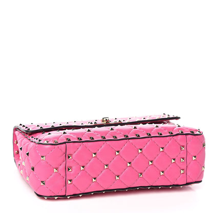 Valentino Garavani Nappa Medium Rockstud Spike Shoulder Bag Pink Orchid 4 of 11