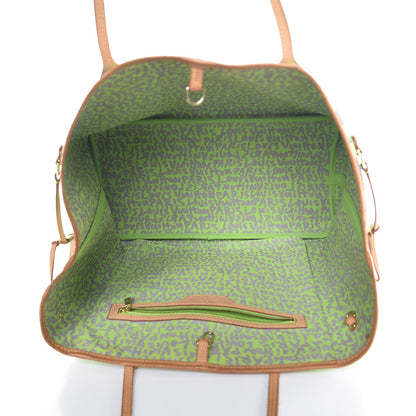Louis Vuitton Monogram Graffiti Neverfull GM Green 5 of 8