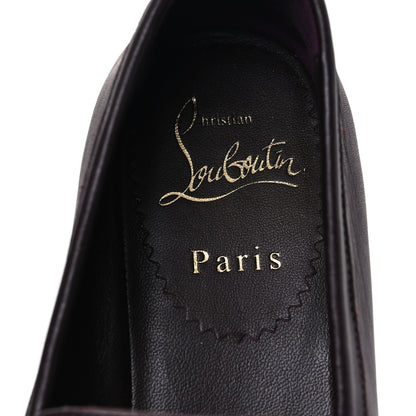 Christian Louboutin Calf Glove MJ Mock Womens Flat 36 Merlot 7 of 8