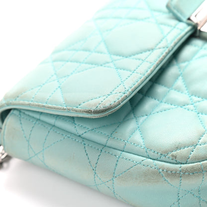 Christian Dior Lambskin Cannage Miss Dior Promenade Pouch Turquoise 6 of 12