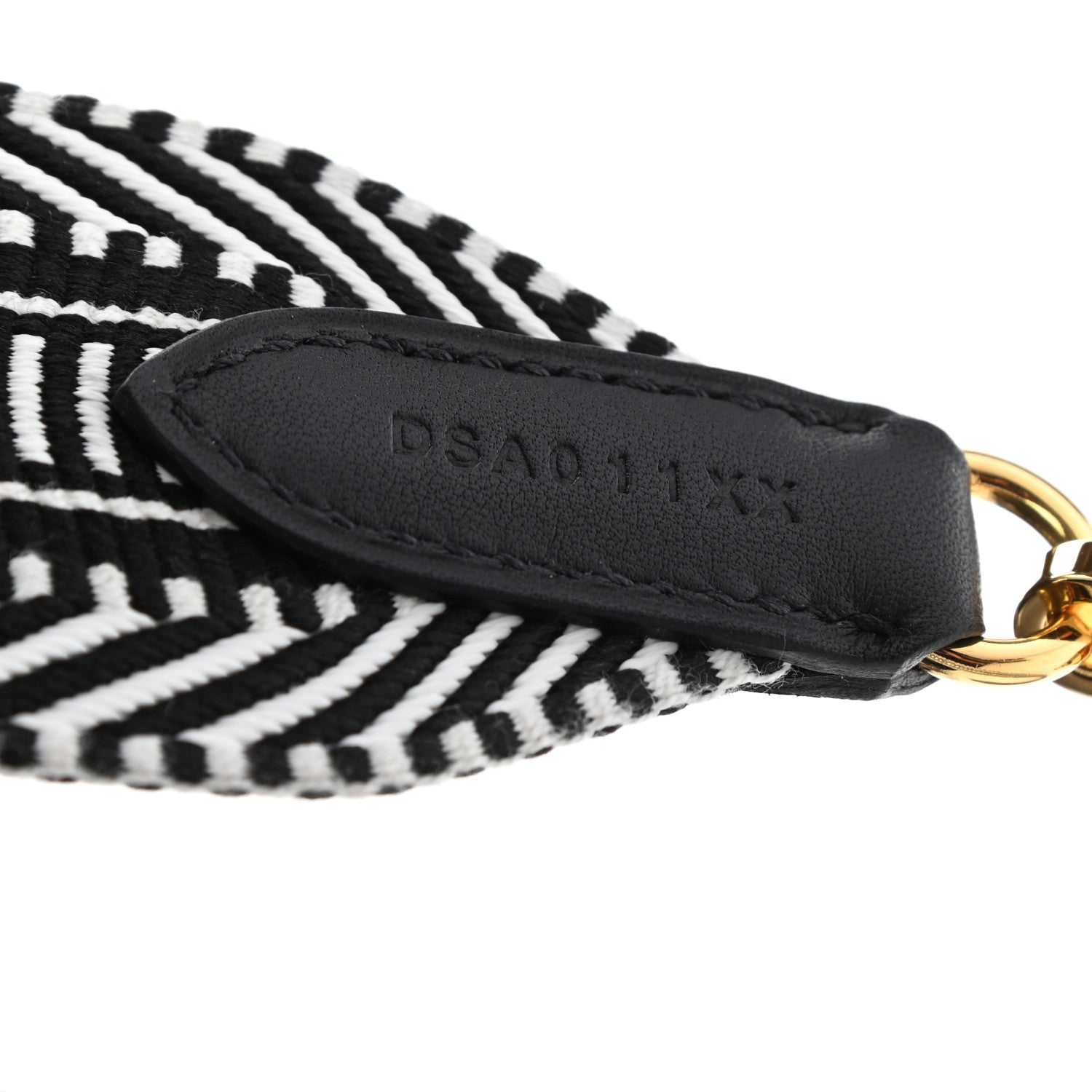 Hermes Toile Swift 50mm Sangle Cavale Shoulder Strap Black Ecru 4 of 4