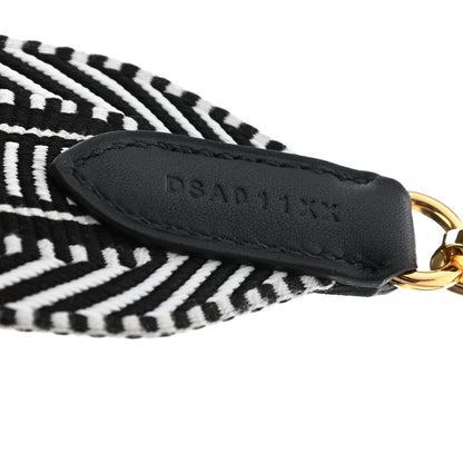 Hermes Toile Swift 50mm Sangle Cavale Shoulder Strap Black Ecru 4 of 4
