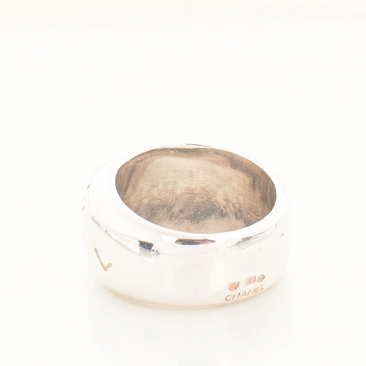 Sterling Silver Logo Ring 6.5