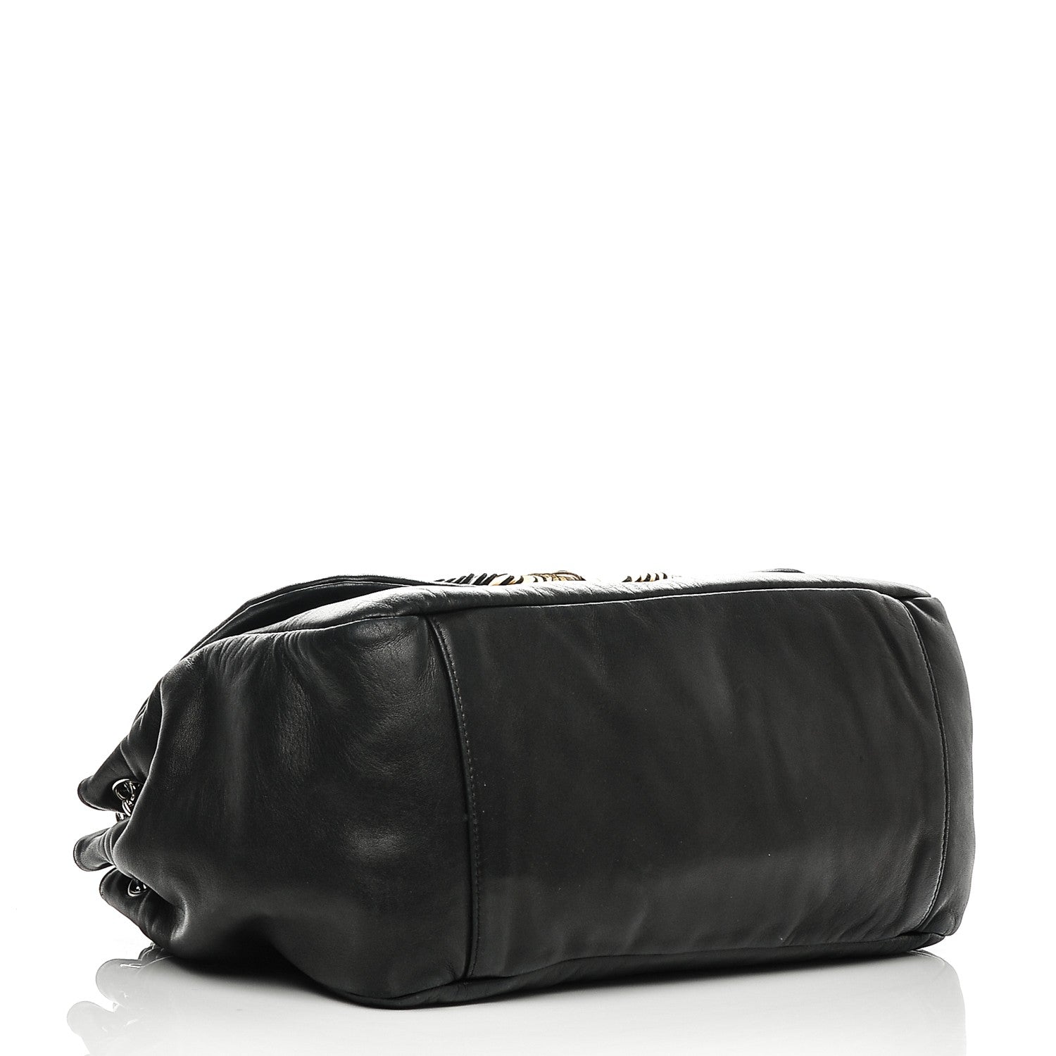 Chanel Lambskin CC Disc Accordion Flap Black 4 of 9