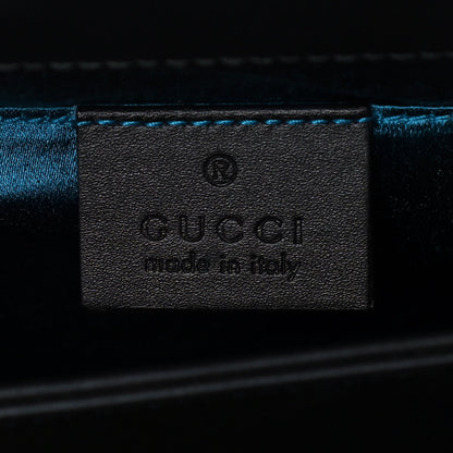 Gucci Suede Patent GG Web Small Ophidia Chain Shoulder Bag Black 5 of 14