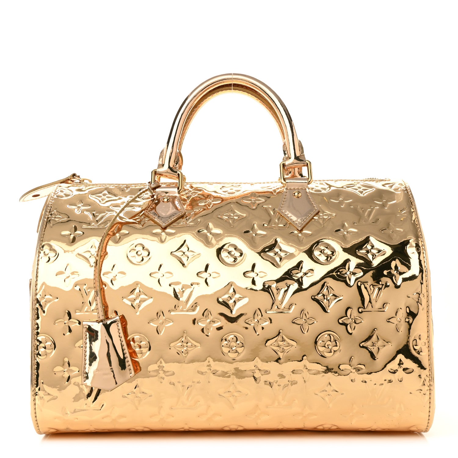 Louis Vuitton Monogram Miroir Speedy 30 Gold 1 of 9
