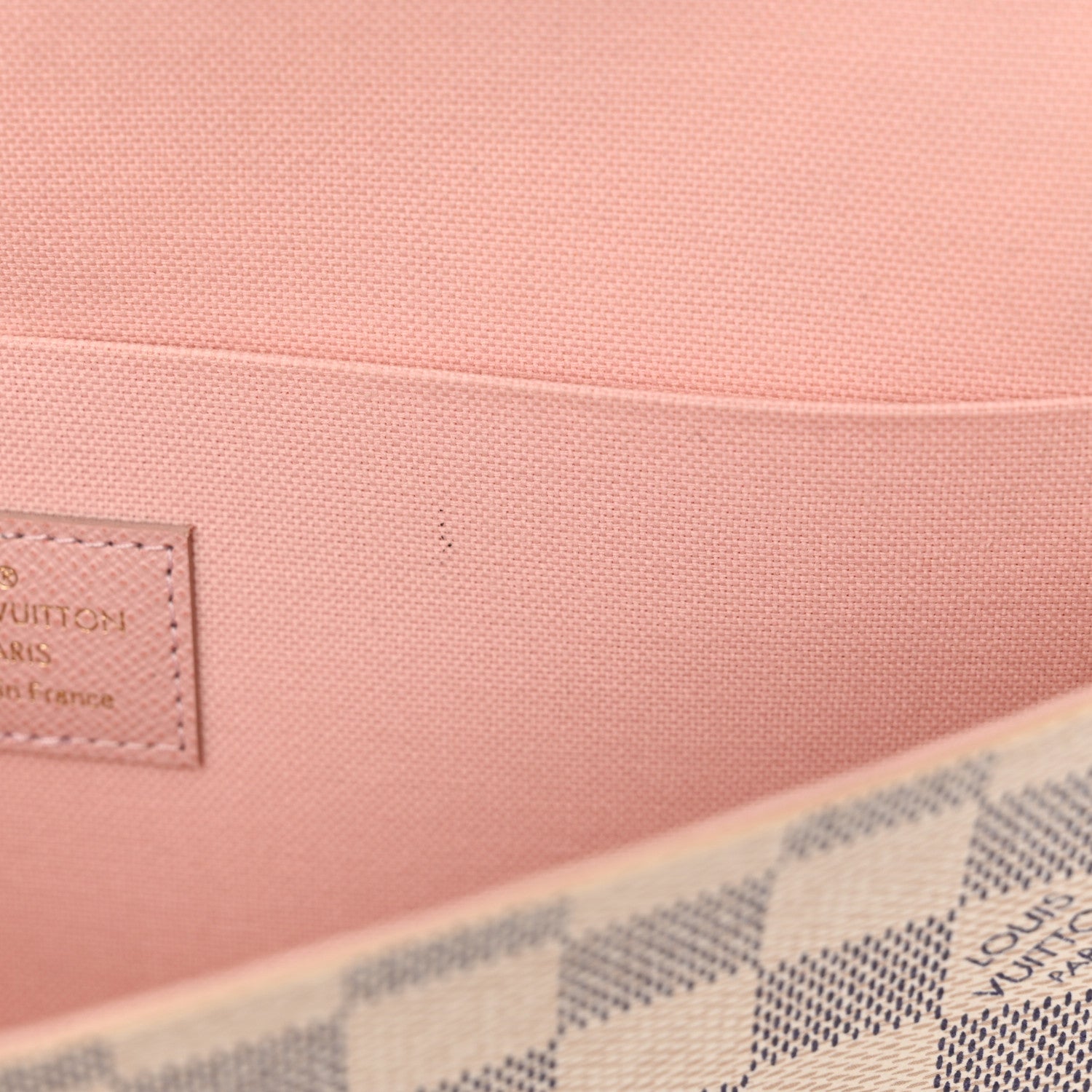 Louis Vuitton Damier Azur Pochette Felicie Chain Wallet Rose Ballerine 11 of 11