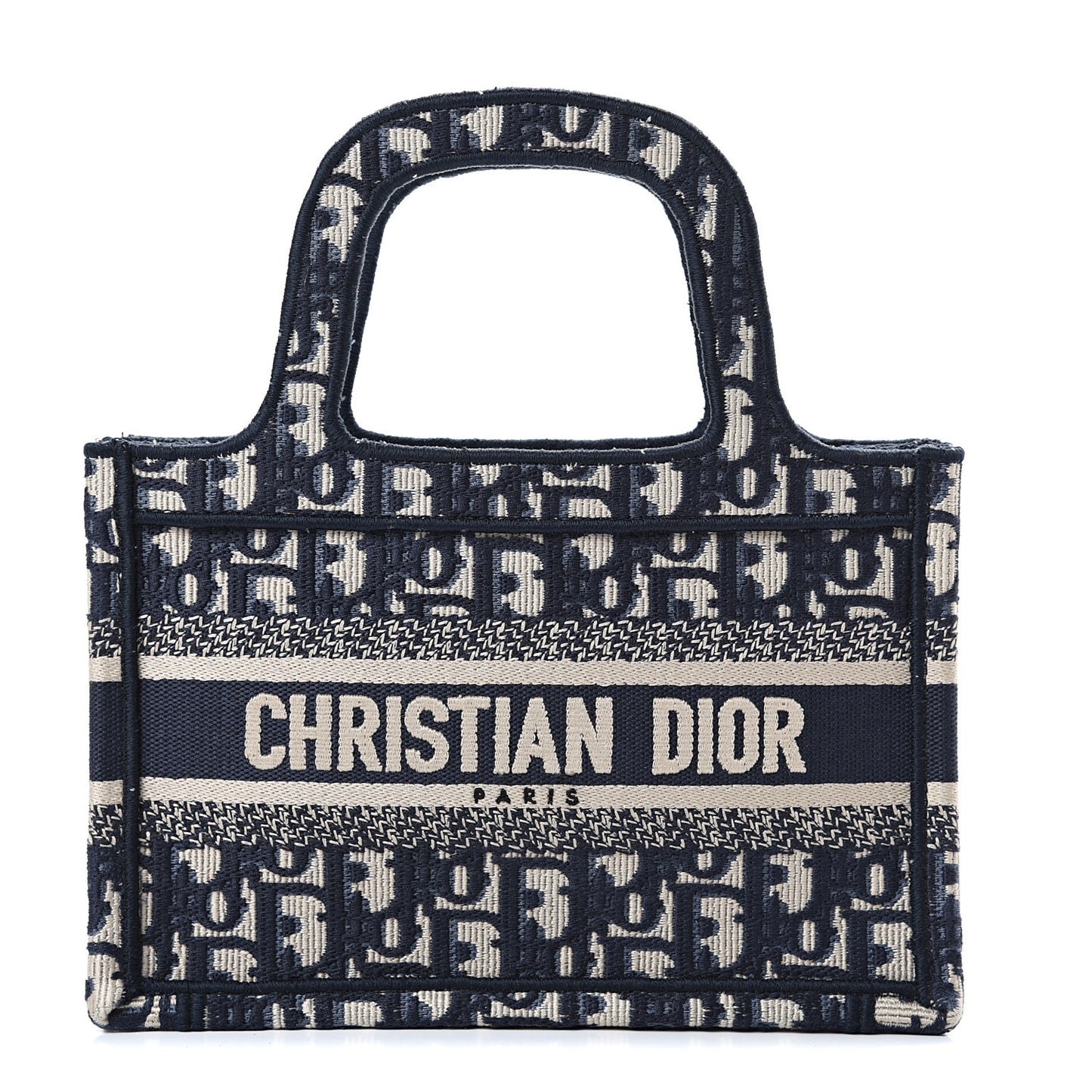 Oblique Mini Book Tote Blue Multicolor
