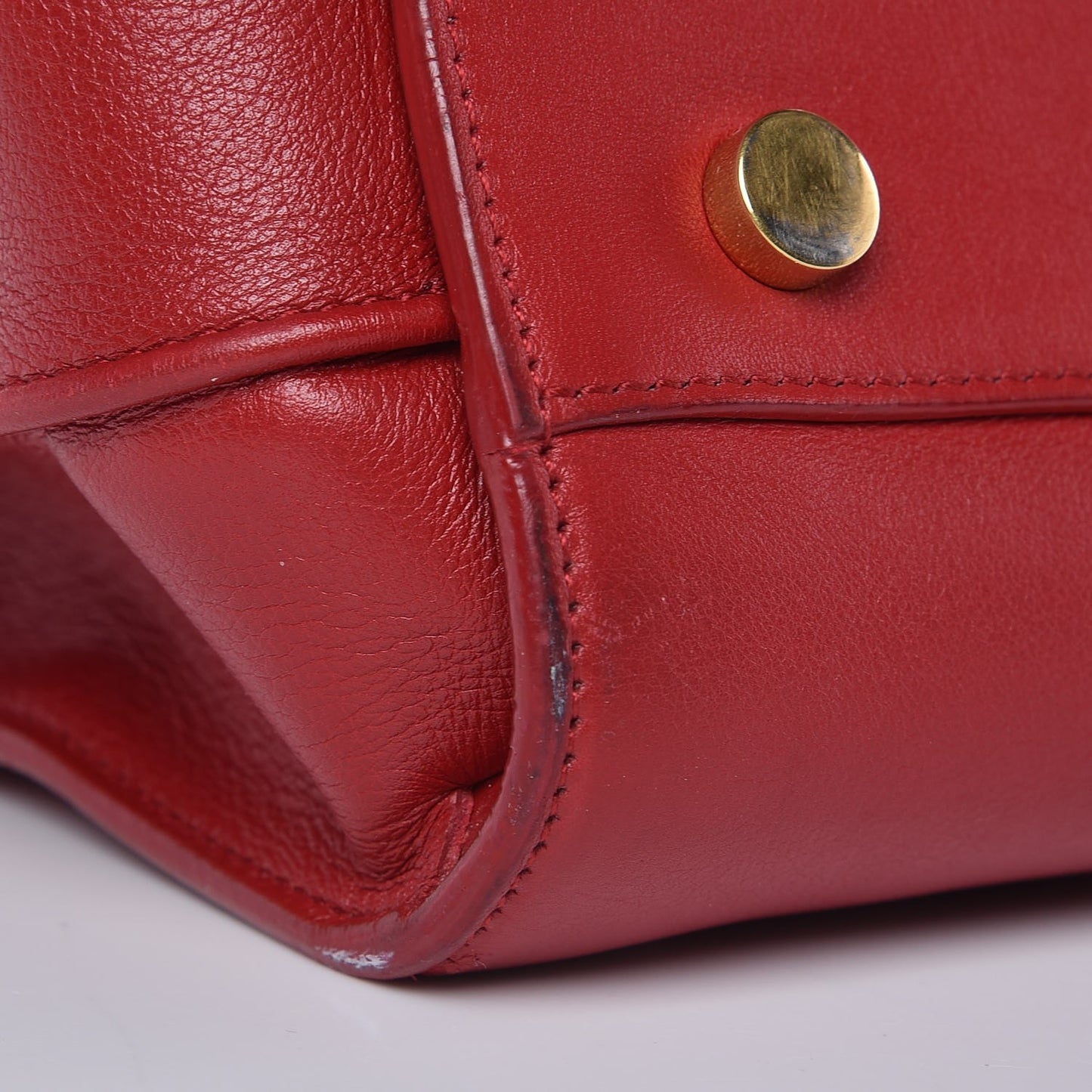 Calfskin Small Sac De Jour Lipstick Red