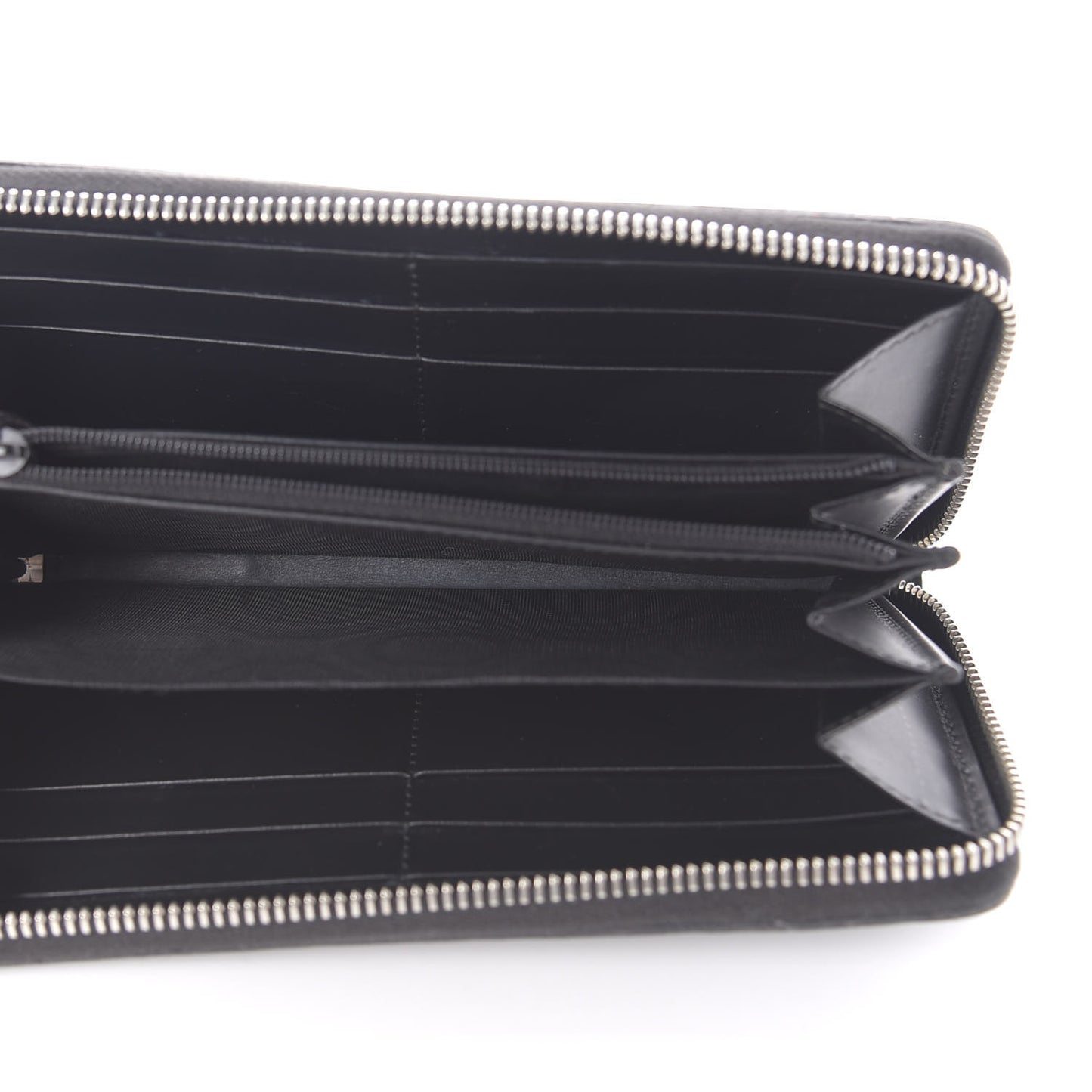 Guccissima Web Zip Around Wallet Black