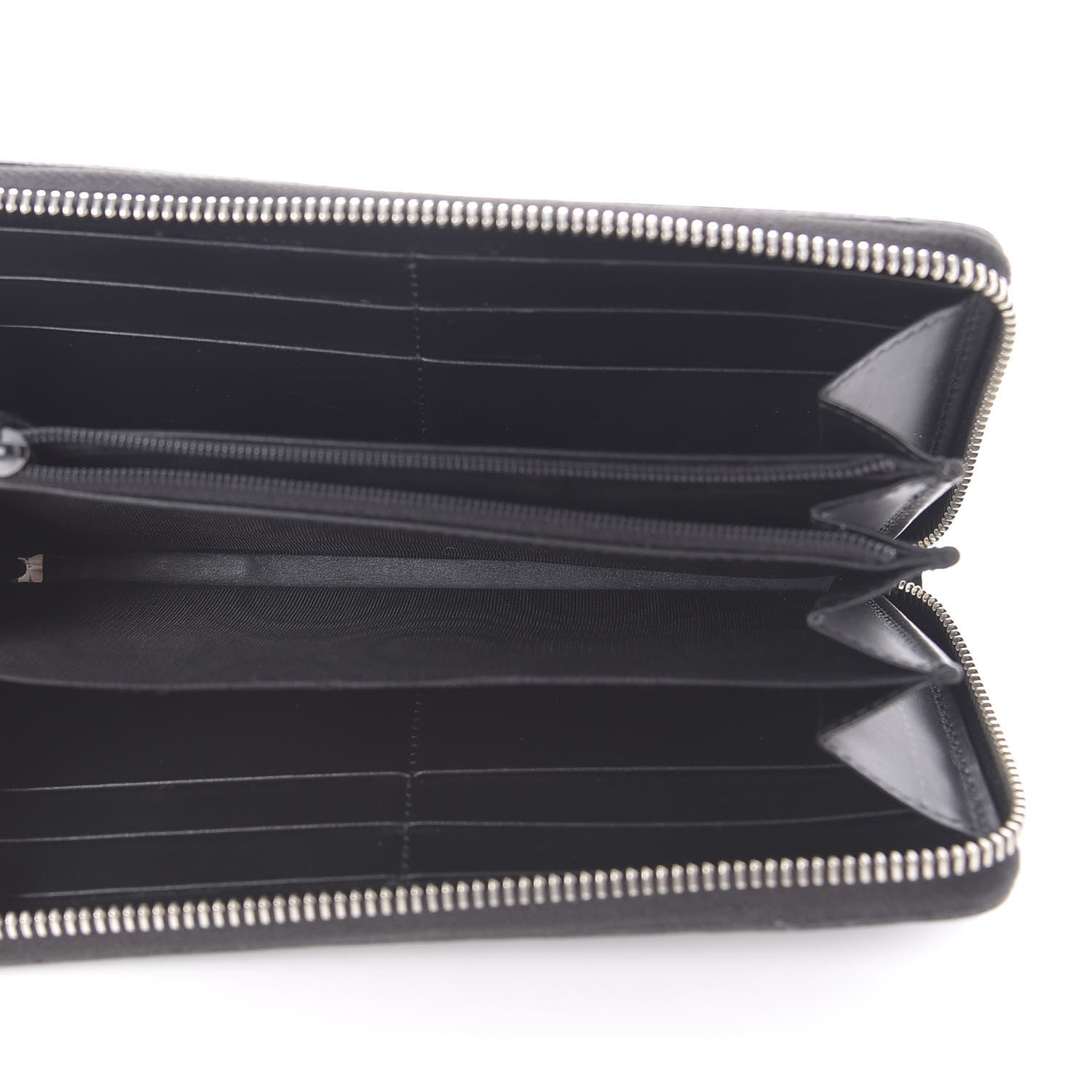 Gucci Guccissima Web Zip Around Wallet Black 5 of 12