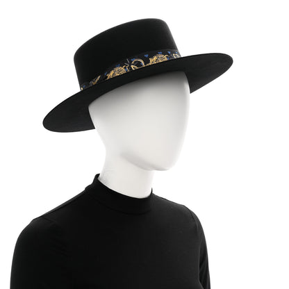 Hermes Rabbit Felt Dakota Love Hat 59 Black 3 of 16