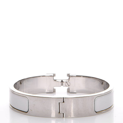 Hermes Enamel Narrow Clic Clac H Bracelet PM White 3 of 7