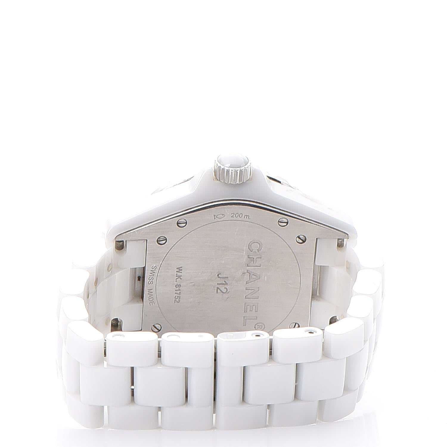 Chanel Stainless Steel Ceramic 38mm J12 Automatic Watch White 4 of 9