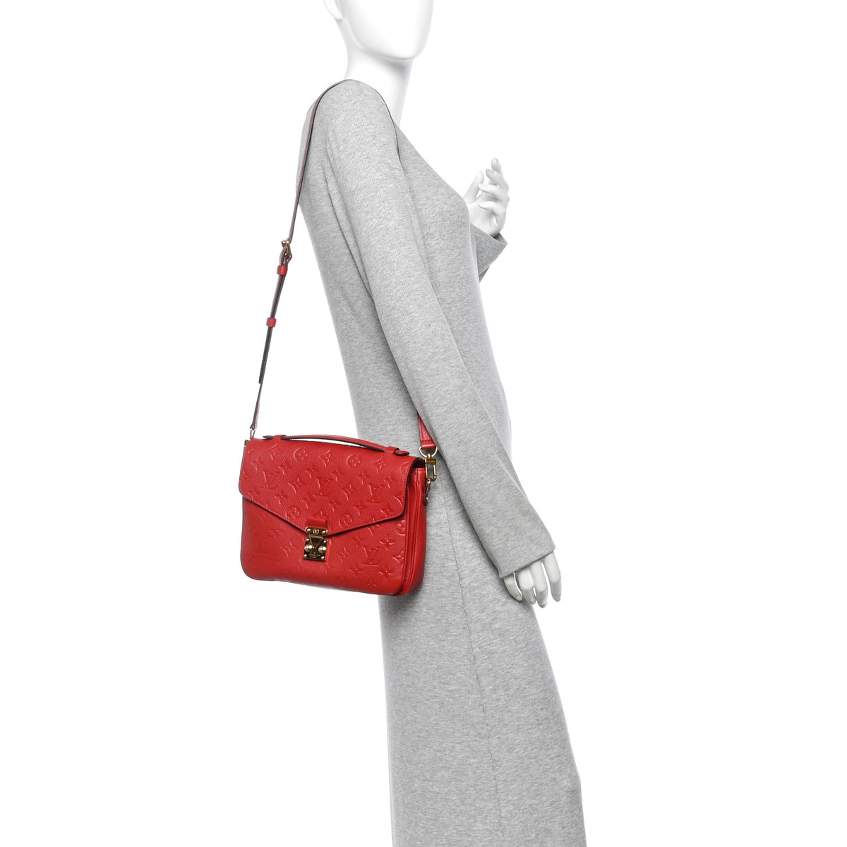 Louis Vuitton Empreinte Pochette Metis Scarlet 2 of 13