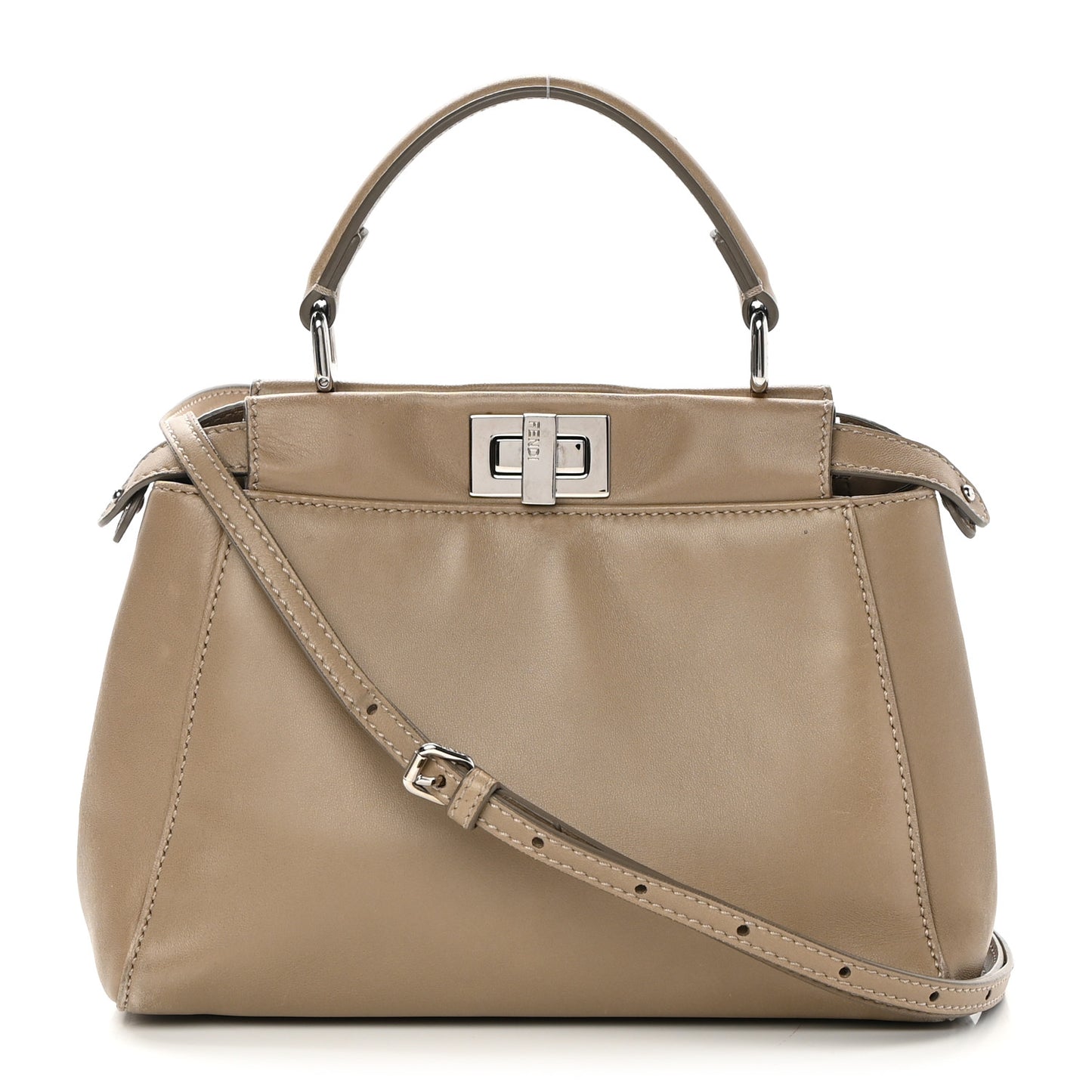 Nappa Mini Peekaboo Iconic Satchel Tortora