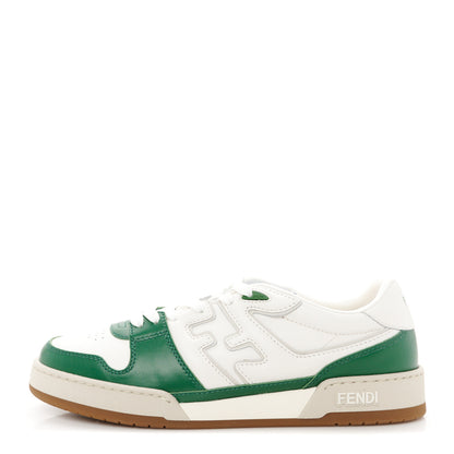 Fendi Vitello Mens Fendi Match Low Top Sneakers 8 White Green 1 of 9