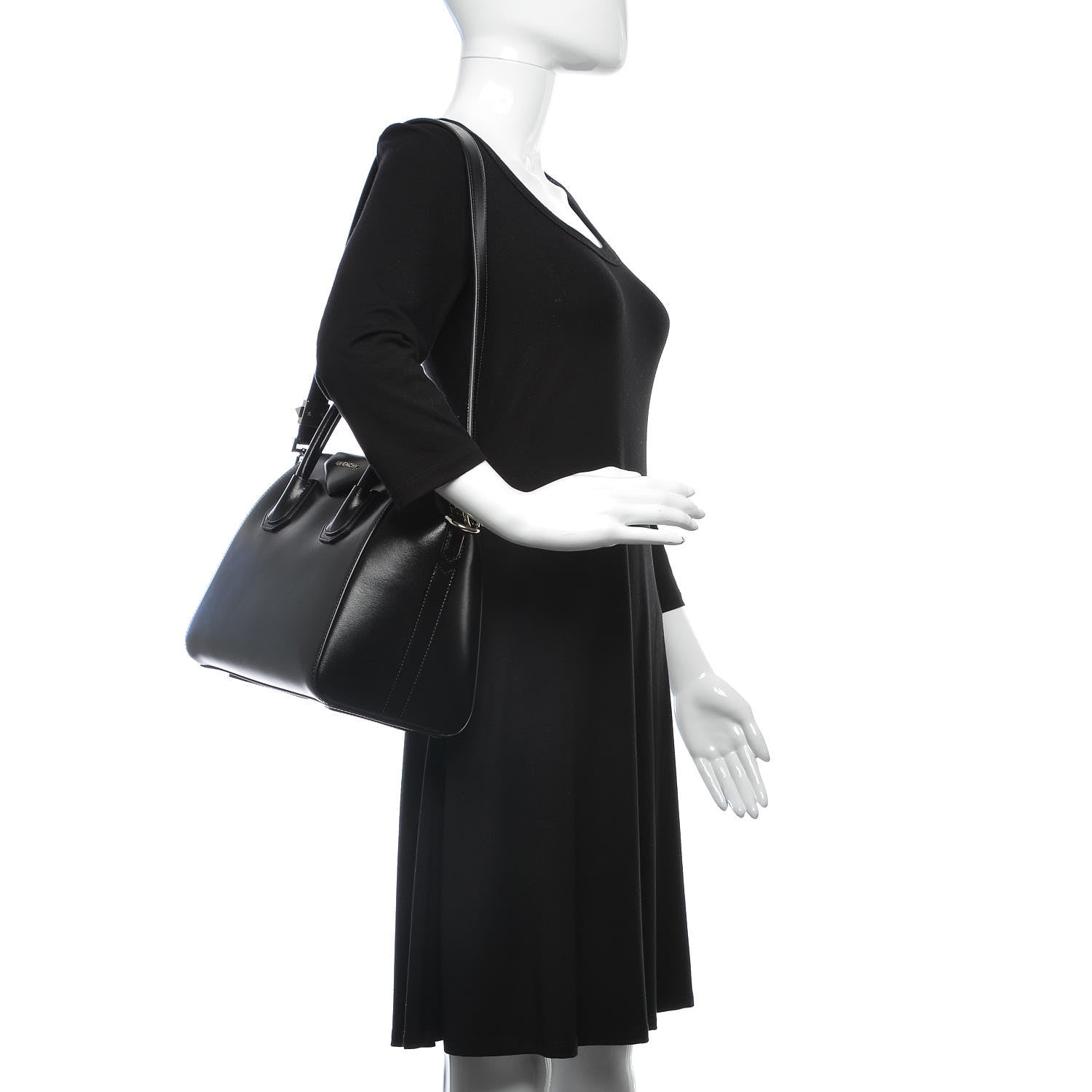 Givenchy Shiny Lord Calfskin Small Antigona Black 2 of 8