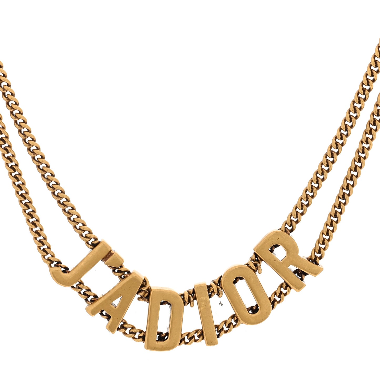 Metal J'Adior Choker Necklace Aged Gold