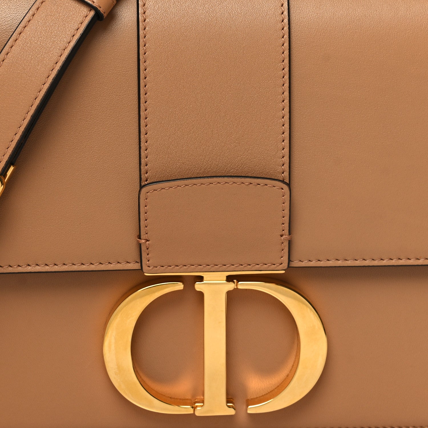 Christian Dior Smooth Calfskin 30 Montaigne Flap Bag Brown 8 of 10