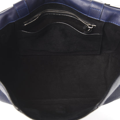 Proenza Schouler Pebbled Calfskin Double Sided PS Courier Bag Indigo 5 of 9