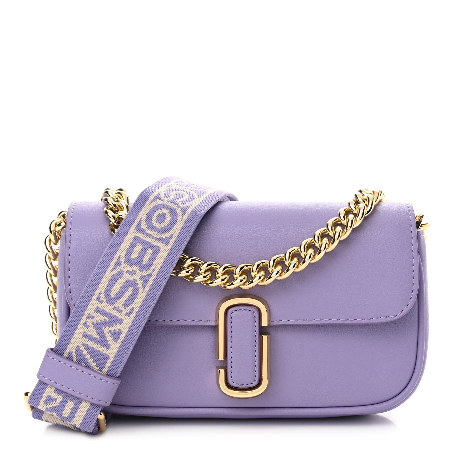 Marc Jacobs Calfskin Mini The J Marc Shoulder Bag Purple 1 of 12