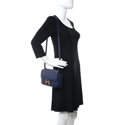 Hermes Epsom Constance Elan 25 Bleu Saphir 2 of 11