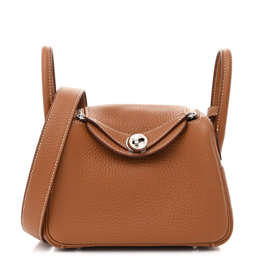 Taurillon Clemence Mini Lindy 20 Gold