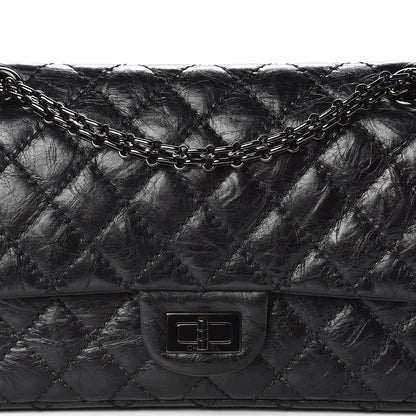 Chanel Aged Calfskin Quilted 2.55 Reissue 225 Flap So Black 10 of 10