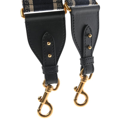 Christian Dior Canvas Embroidered Shoulder Strap Blue 6 of 6