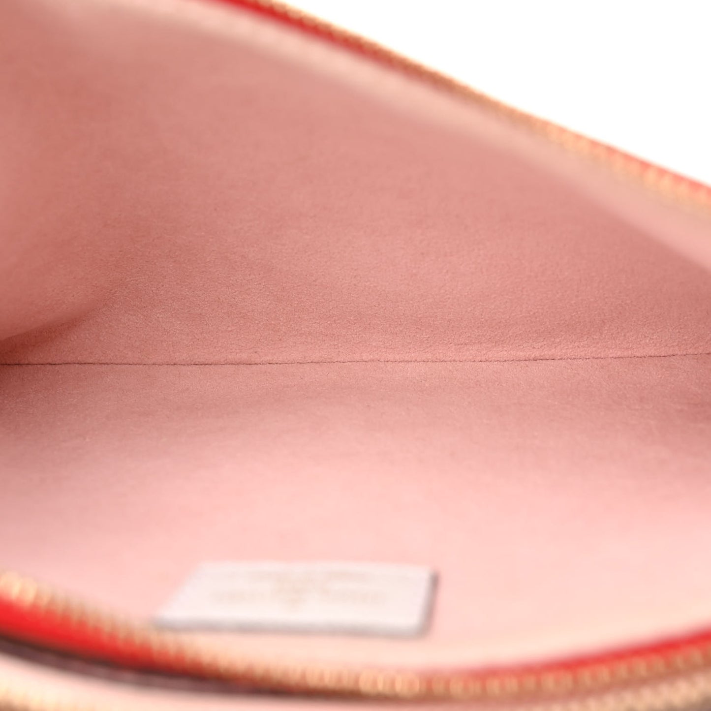 Monogram Giant Double Zip Pochette Rouge